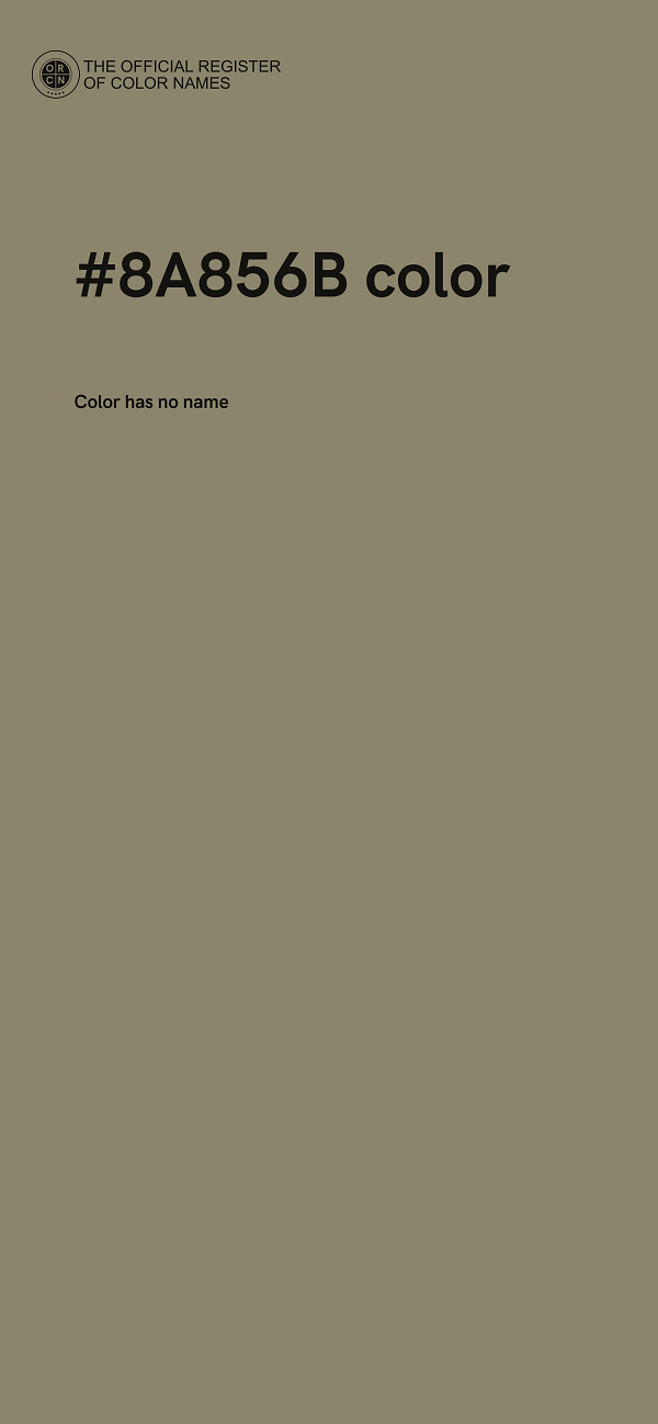 #8A856B color image