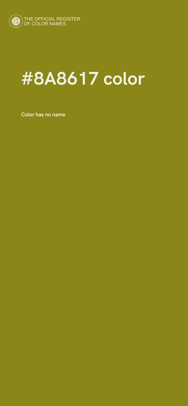 #8A8617 color image