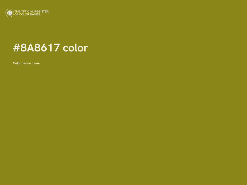 #8A8617 color image