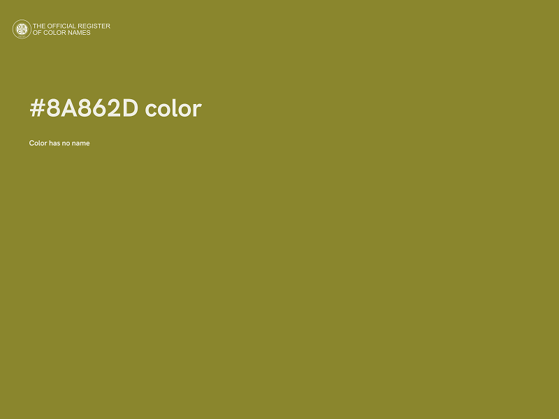 #8A862D color image