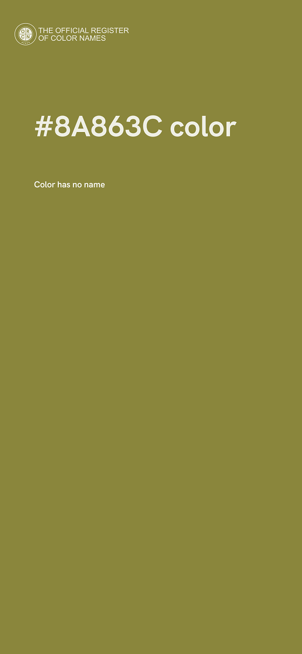 #8A863C color image