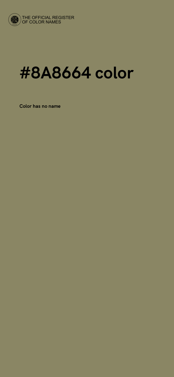 #8A8664 color image