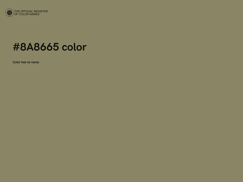 #8A8665 color image