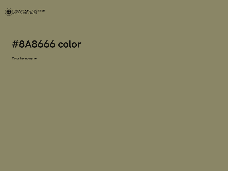 #8A8666 color image