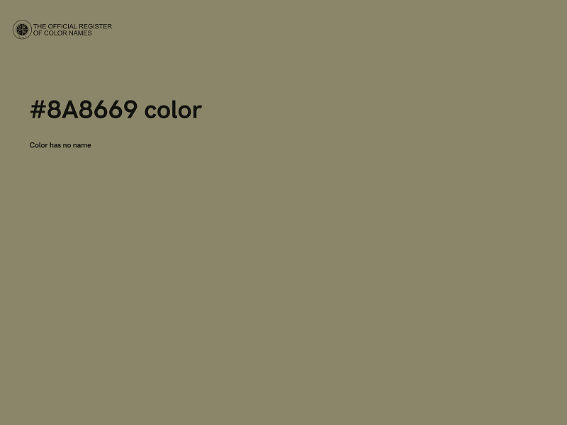 #8A8669 color image