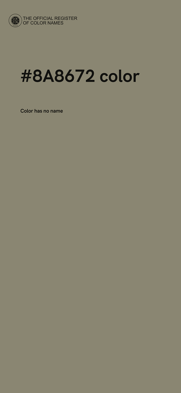 #8A8672 color image