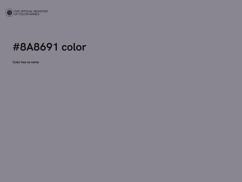 #8A8691 color image