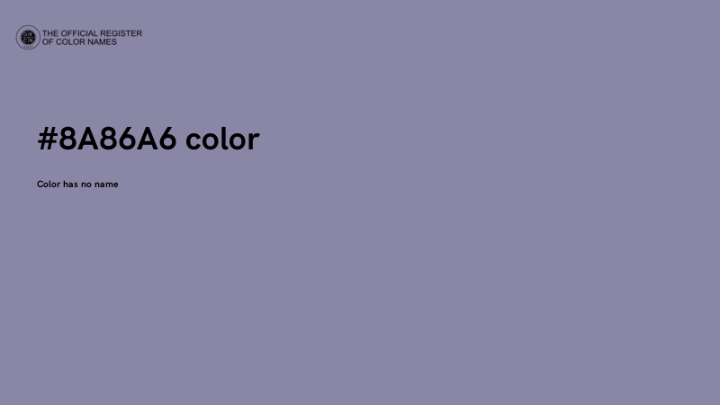#8A86A6 color image