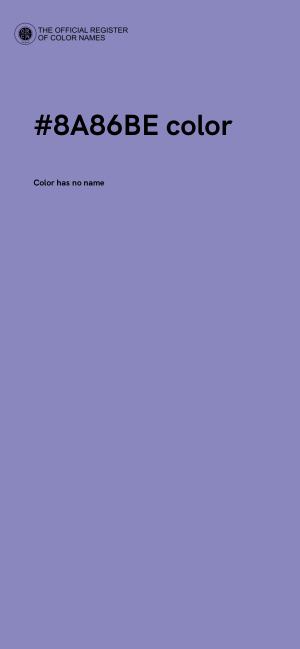 #8A86BE color image