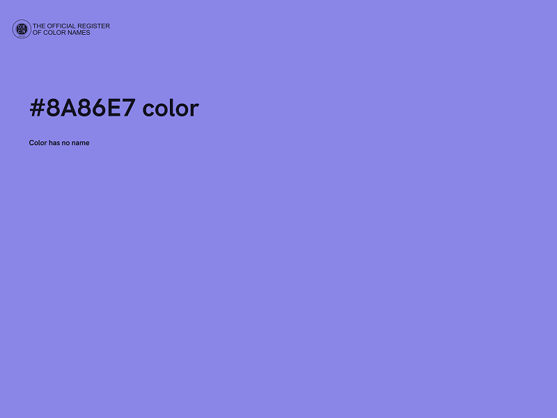 #8A86E7 color image