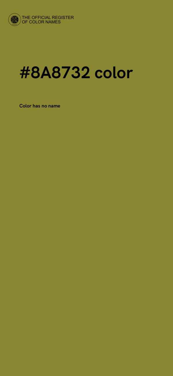 #8A8732 color image