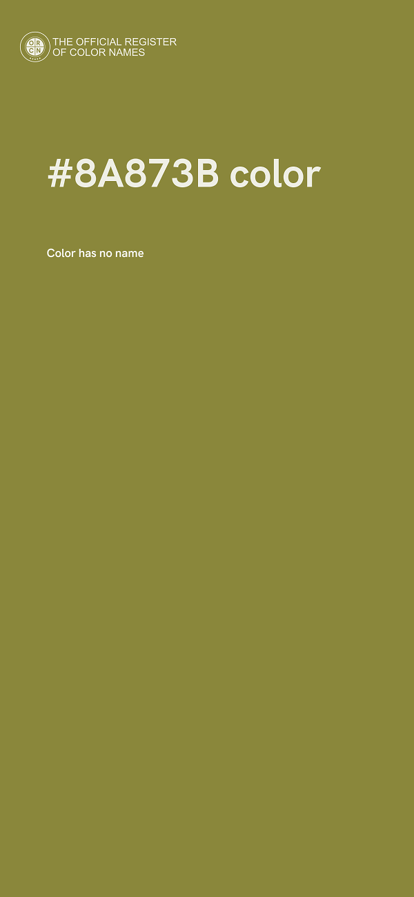#8A873B color image