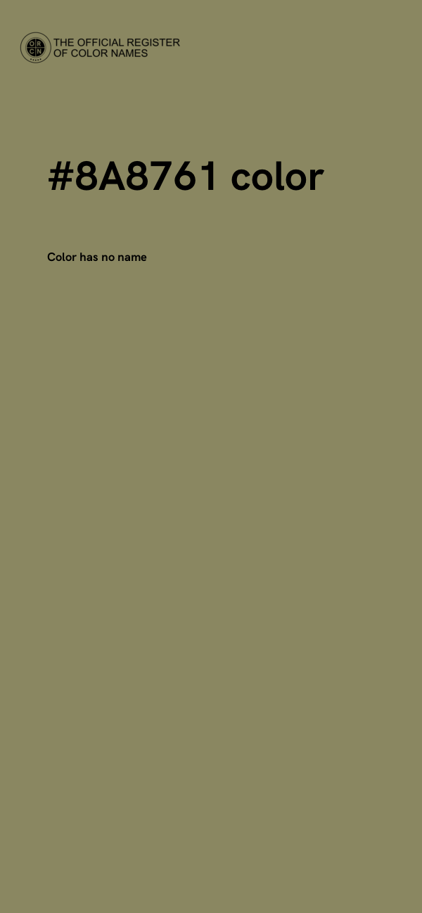 #8A8761 color image