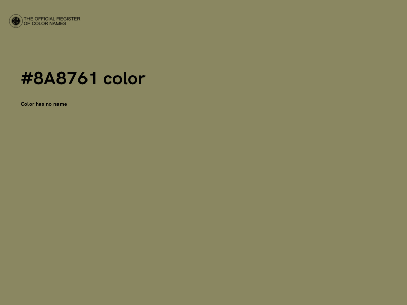 #8A8761 color image