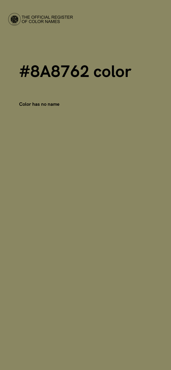 #8A8762 color image