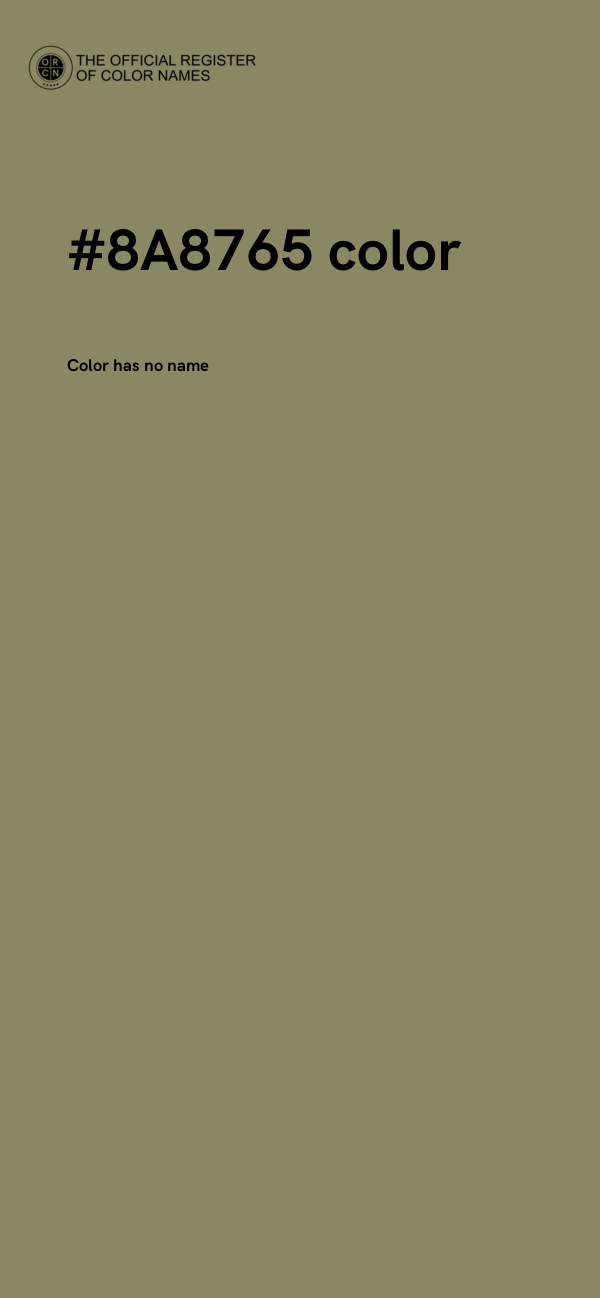 #8A8765 color image