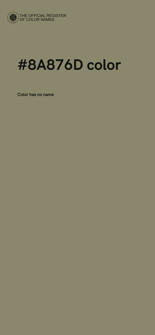#8A876D color image