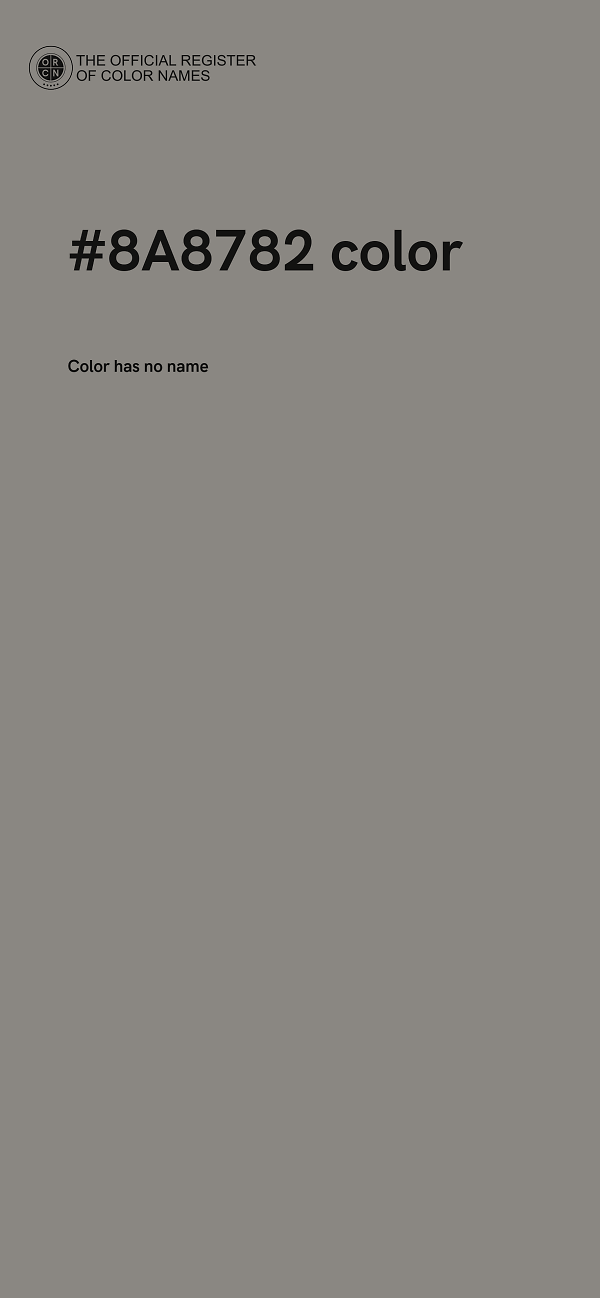 #8A8782 color image
