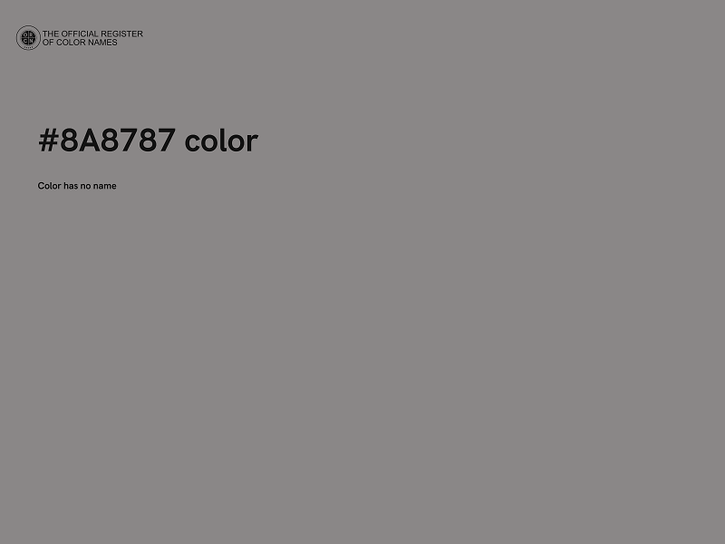 #8A8787 color image