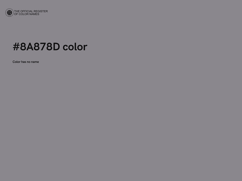 #8A878D color image