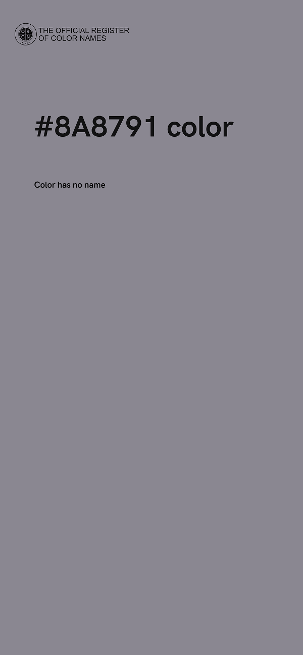 #8A8791 color image