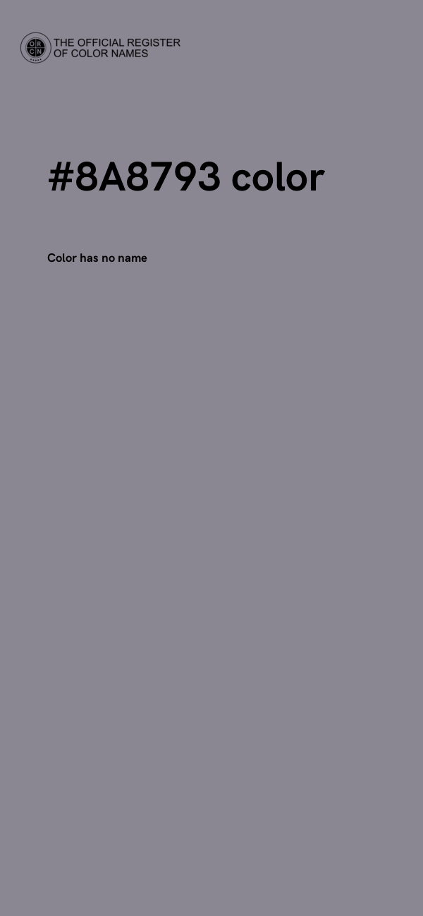 #8A8793 color image