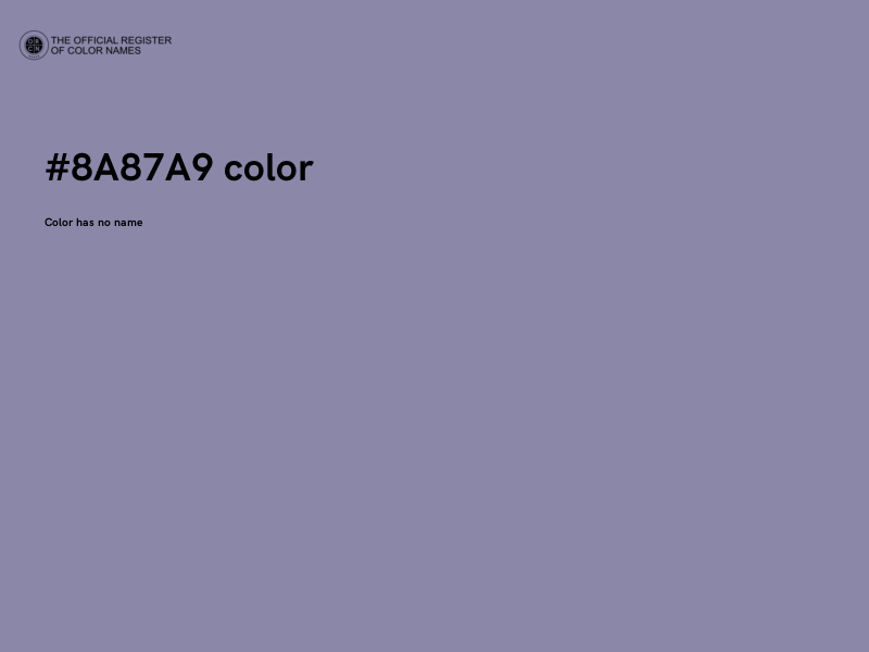#8A87A9 color image