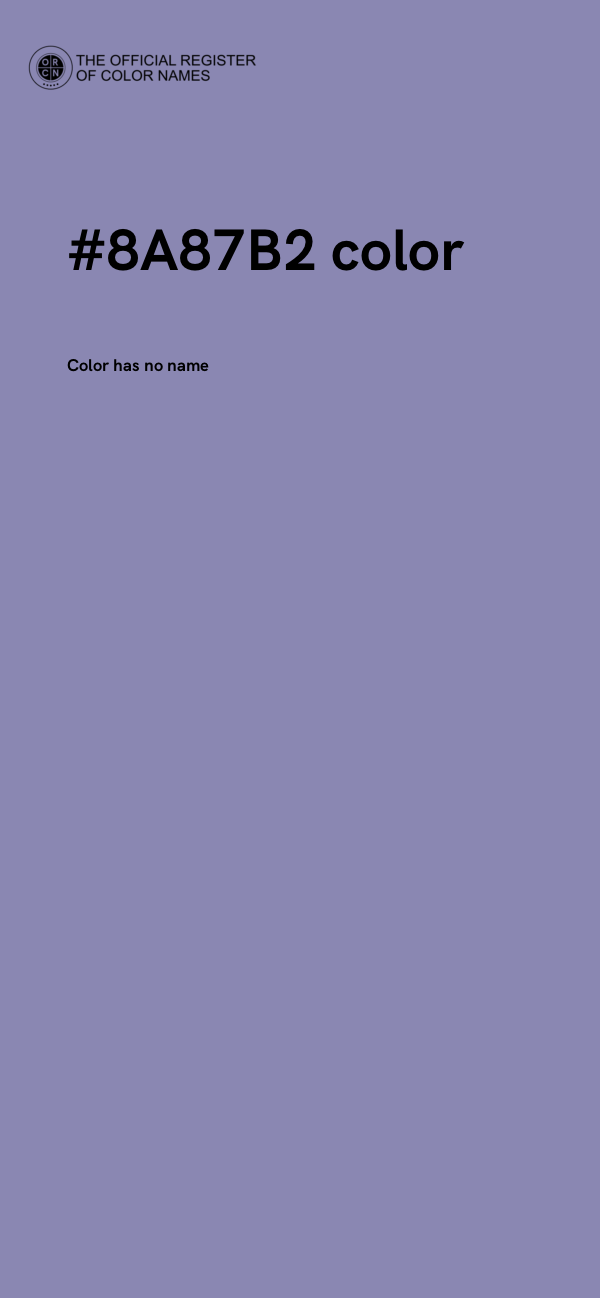 #8A87B2 color image