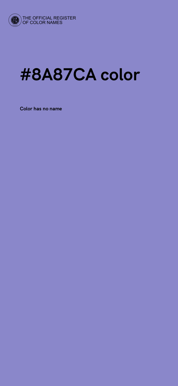 #8A87CA color image