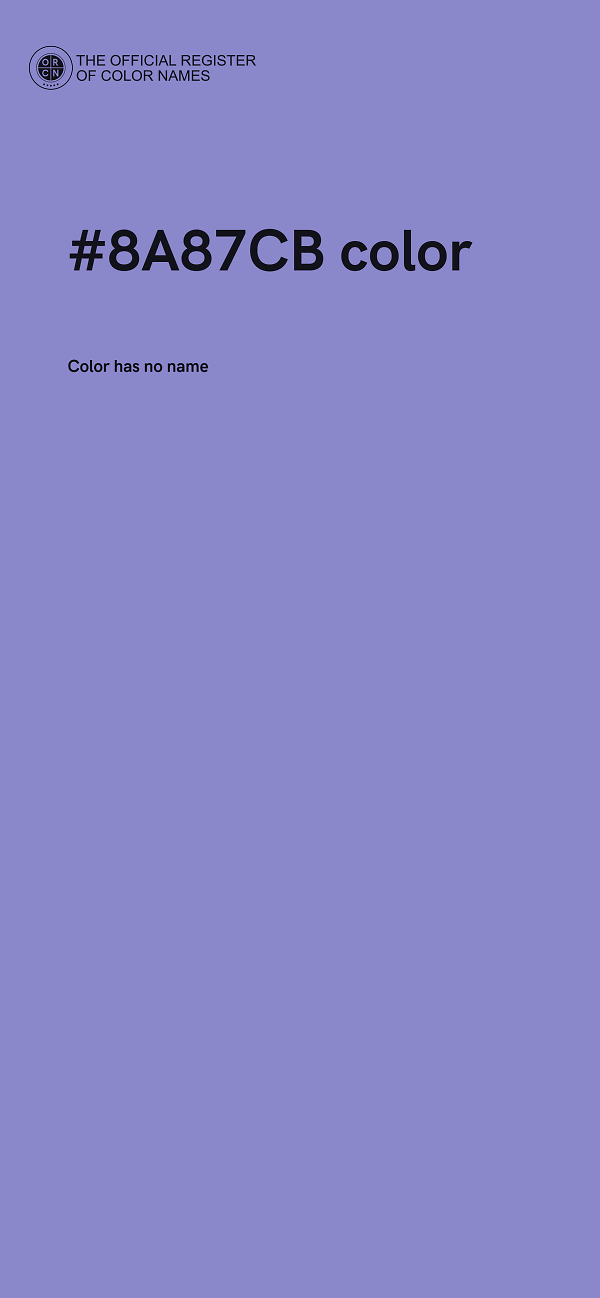 #8A87CB color image