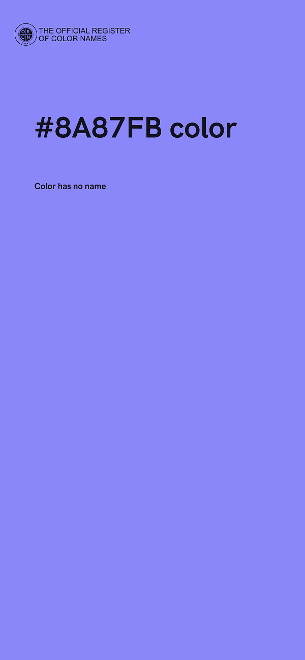 #8A87FB color image
