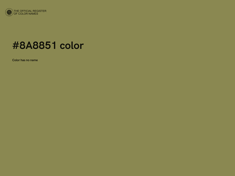 #8A8851 color image