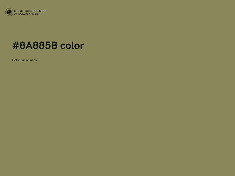 #8A885B color image