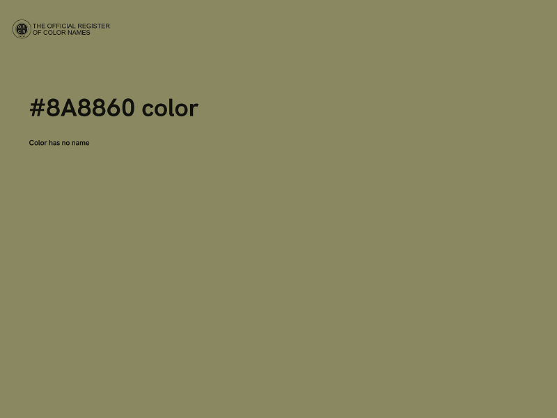 #8A8860 color image