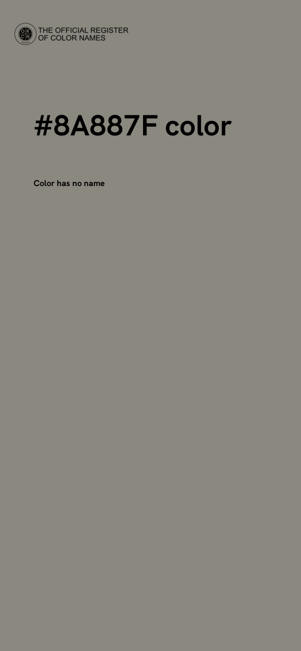 #8A887F color image