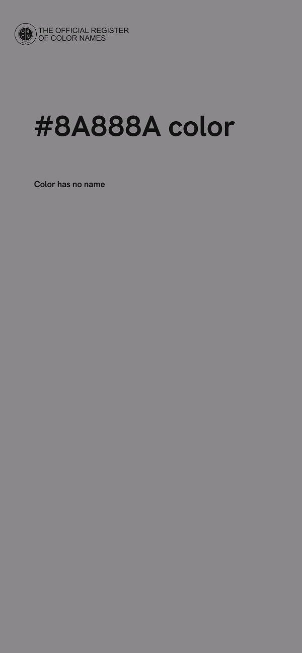 #8A888A color image