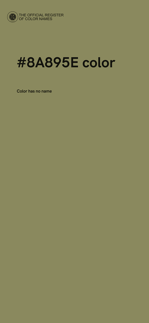 #8A895E color image