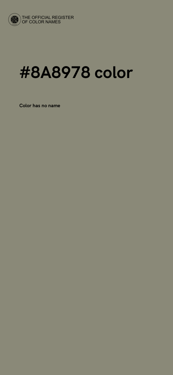 #8A8978 color image