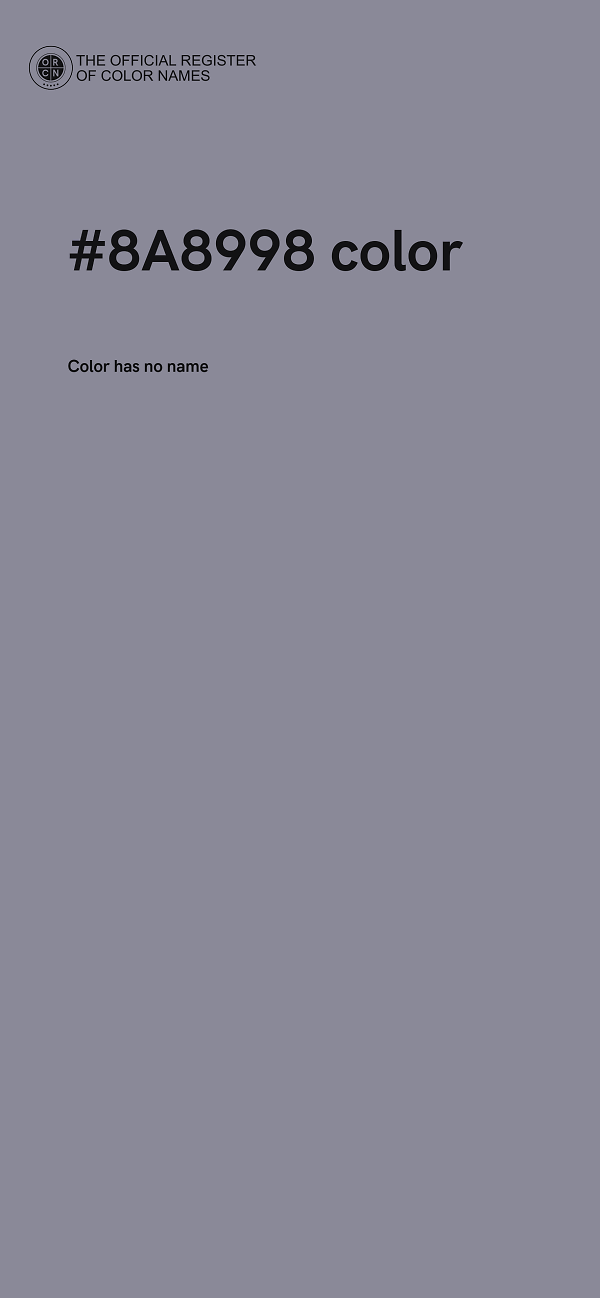 #8A8998 color image