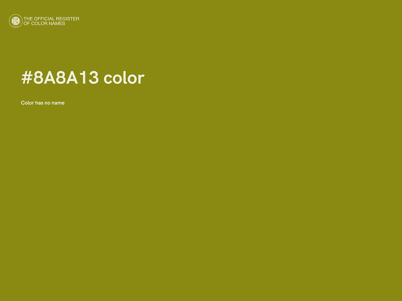 #8A8A13 color image
