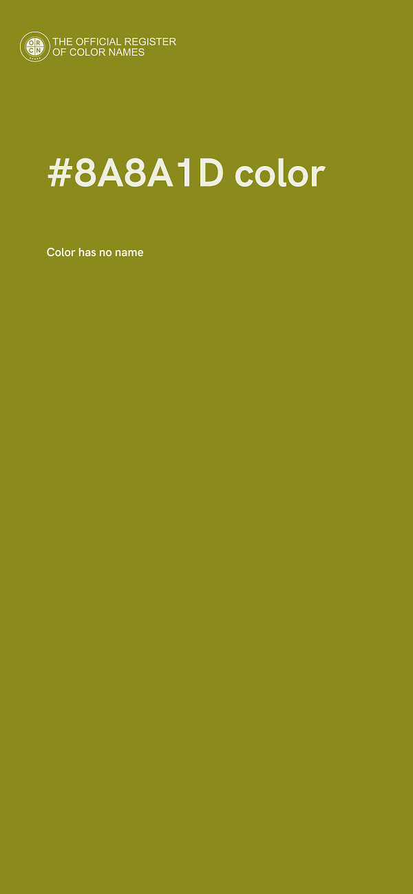 #8A8A1D color image
