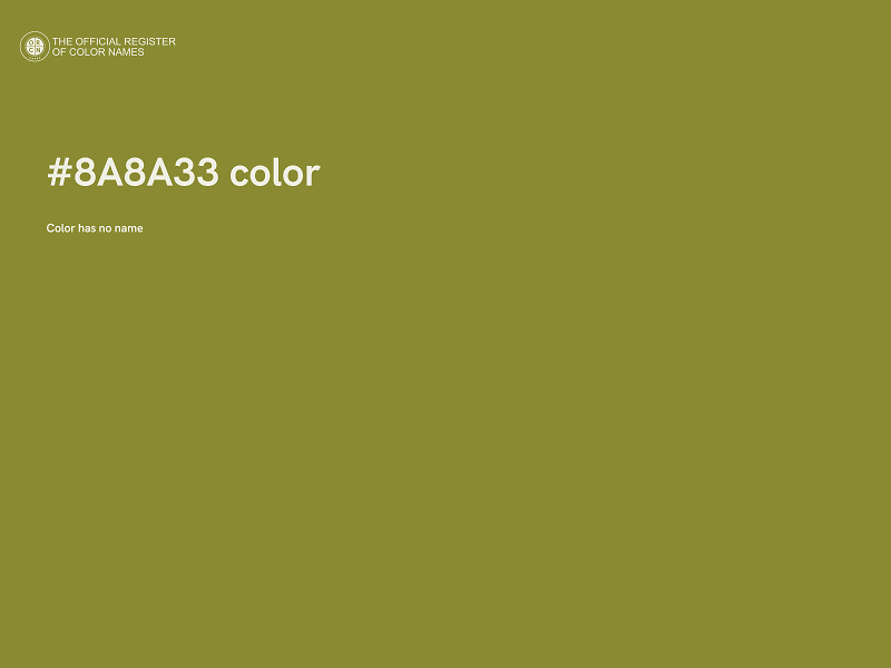 #8A8A33 color image