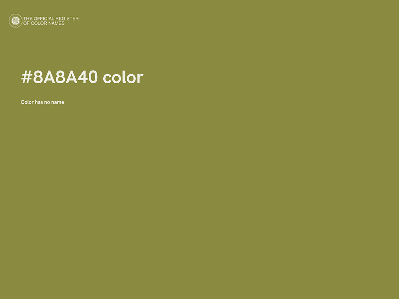 #8A8A40 color image