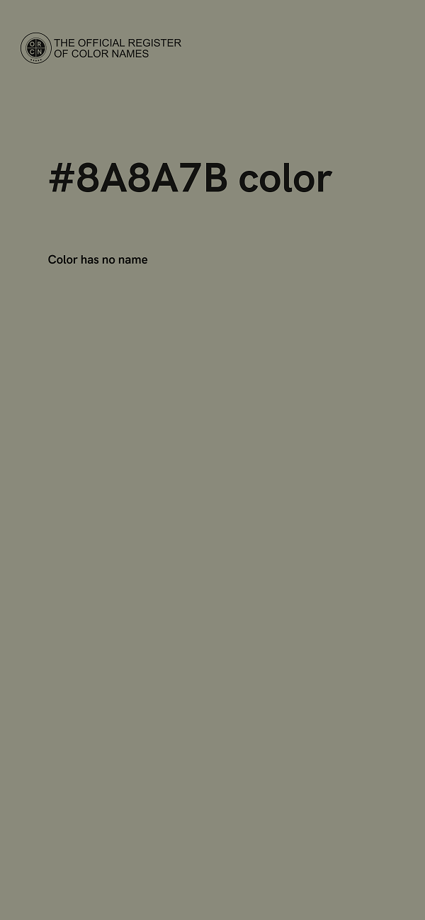 #8A8A7B color image
