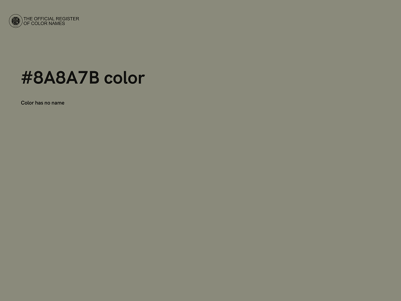 #8A8A7B color image
