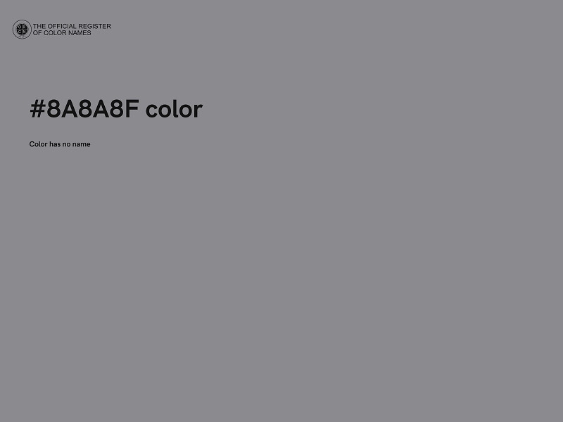 #8A8A8F color image