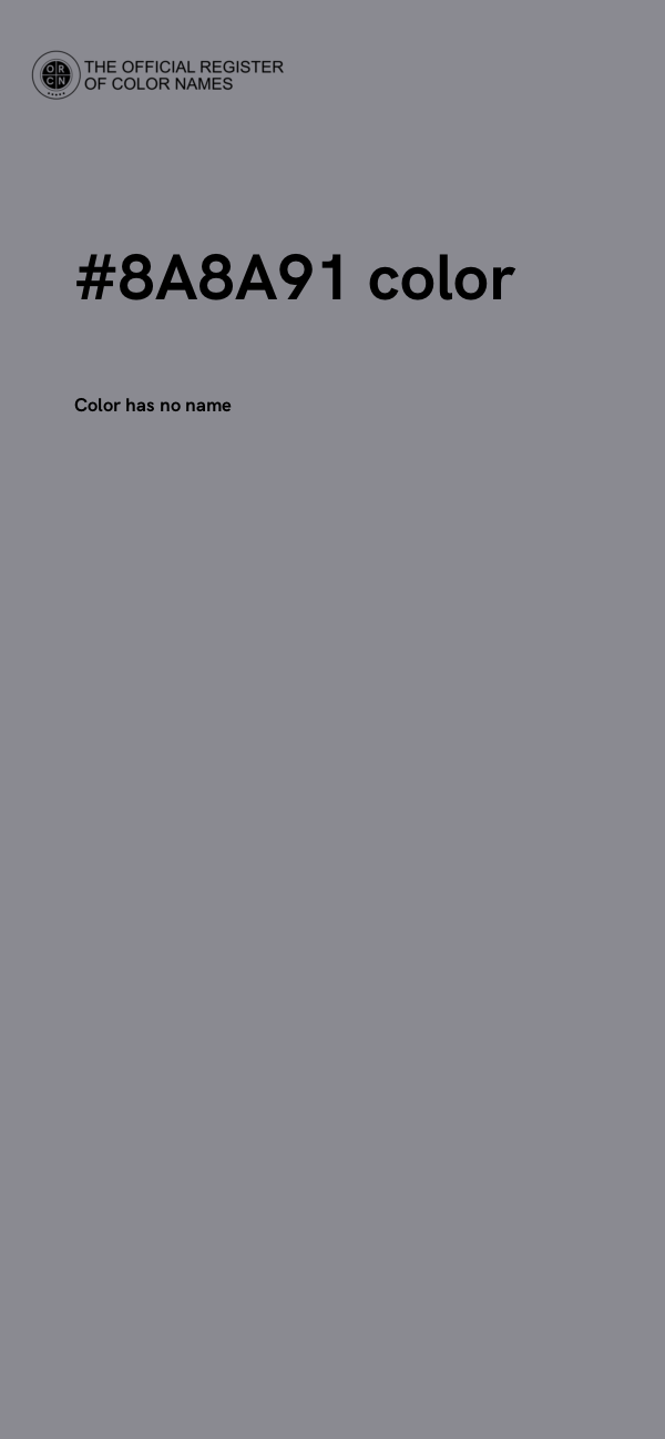 #8A8A91 color image