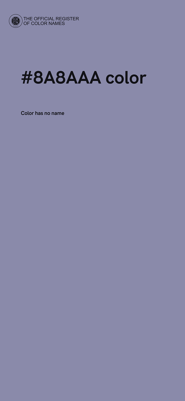 #8A8AAA color image