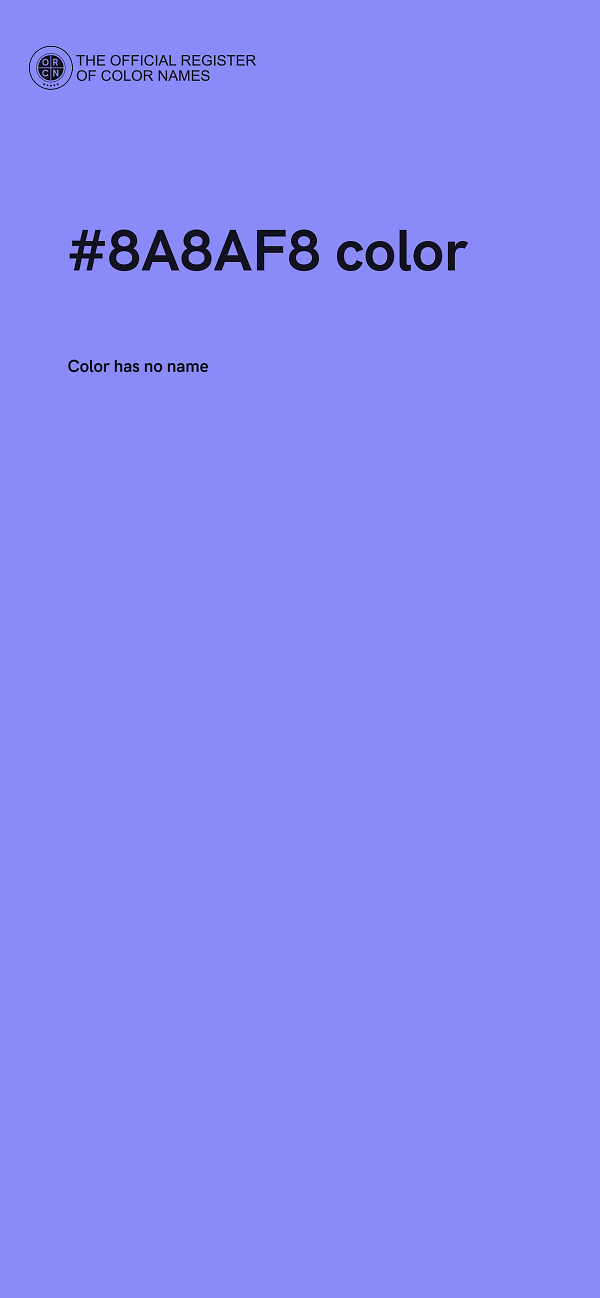 #8A8AF8 color image