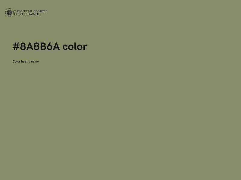 #8A8B6A color image